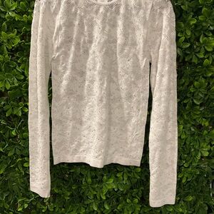 BNWT FCT Basics Elegant White Lace Women's Top Large